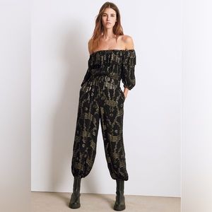 BA&SH DULCINE OFF-THE-SHOULDER JUMPSUIT